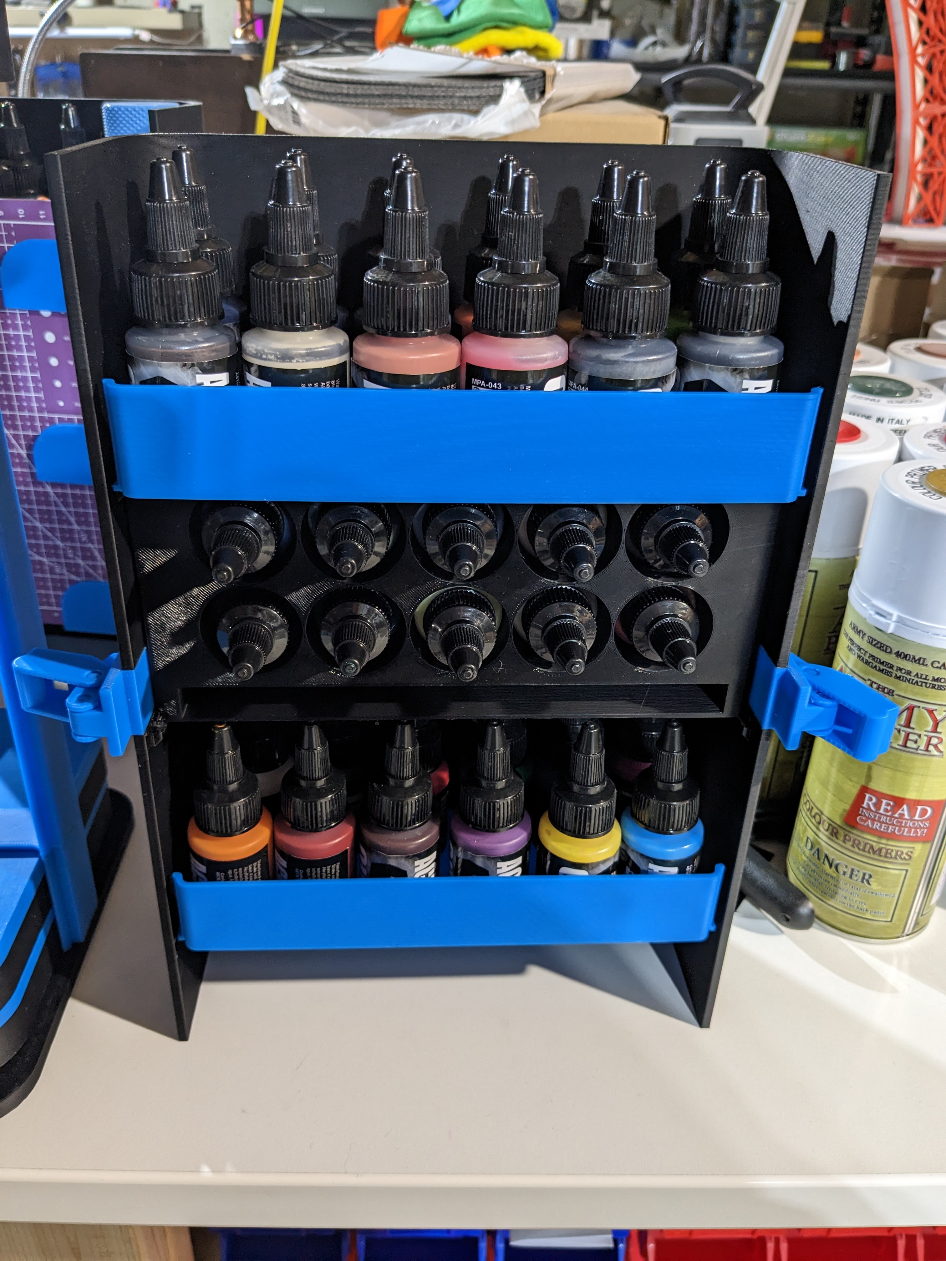 MiDAS - Miniature Design and Art Studio - Paint Storage Shelves