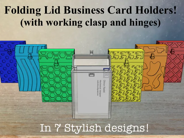 PIP Folding lid Business Card Box!