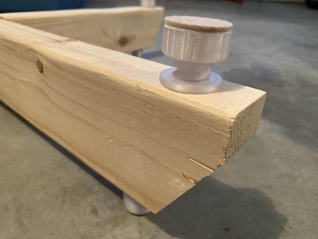 Adjustable Leveling Foot for Wood Projects by edZed | Download free STL ...
