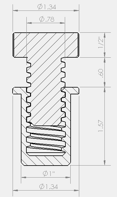 Adjustable Leveling Foot for Wood Projects by edZed | Download free STL ...