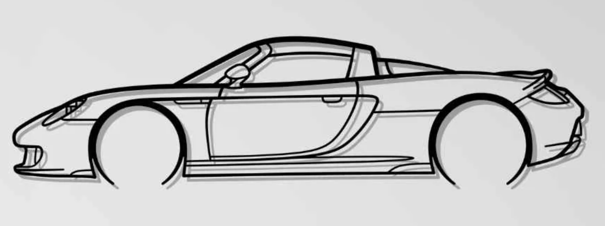 Porsche Carrera GT Wall Art