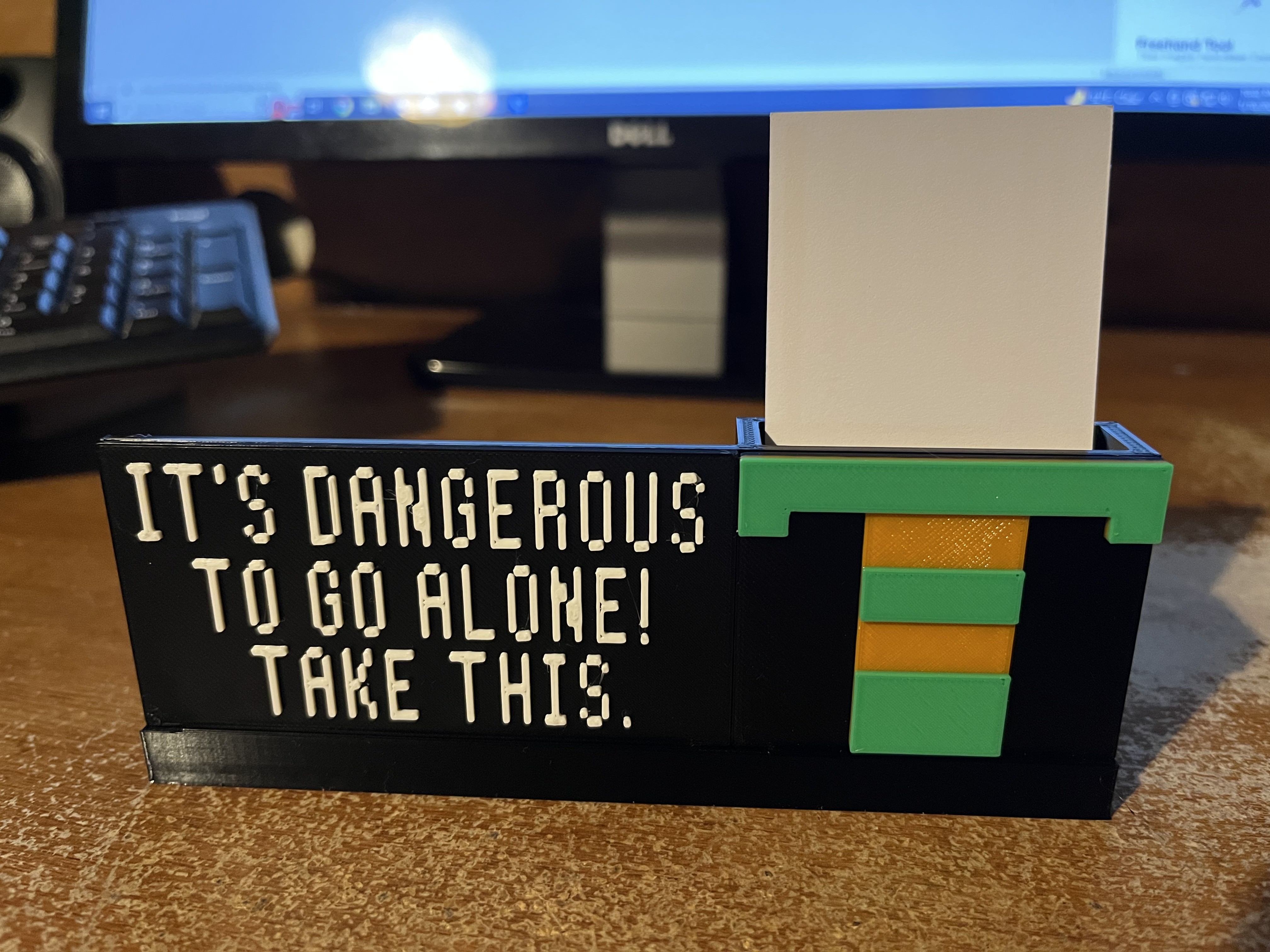 It's Dangerous! Take This. Business Card Holder