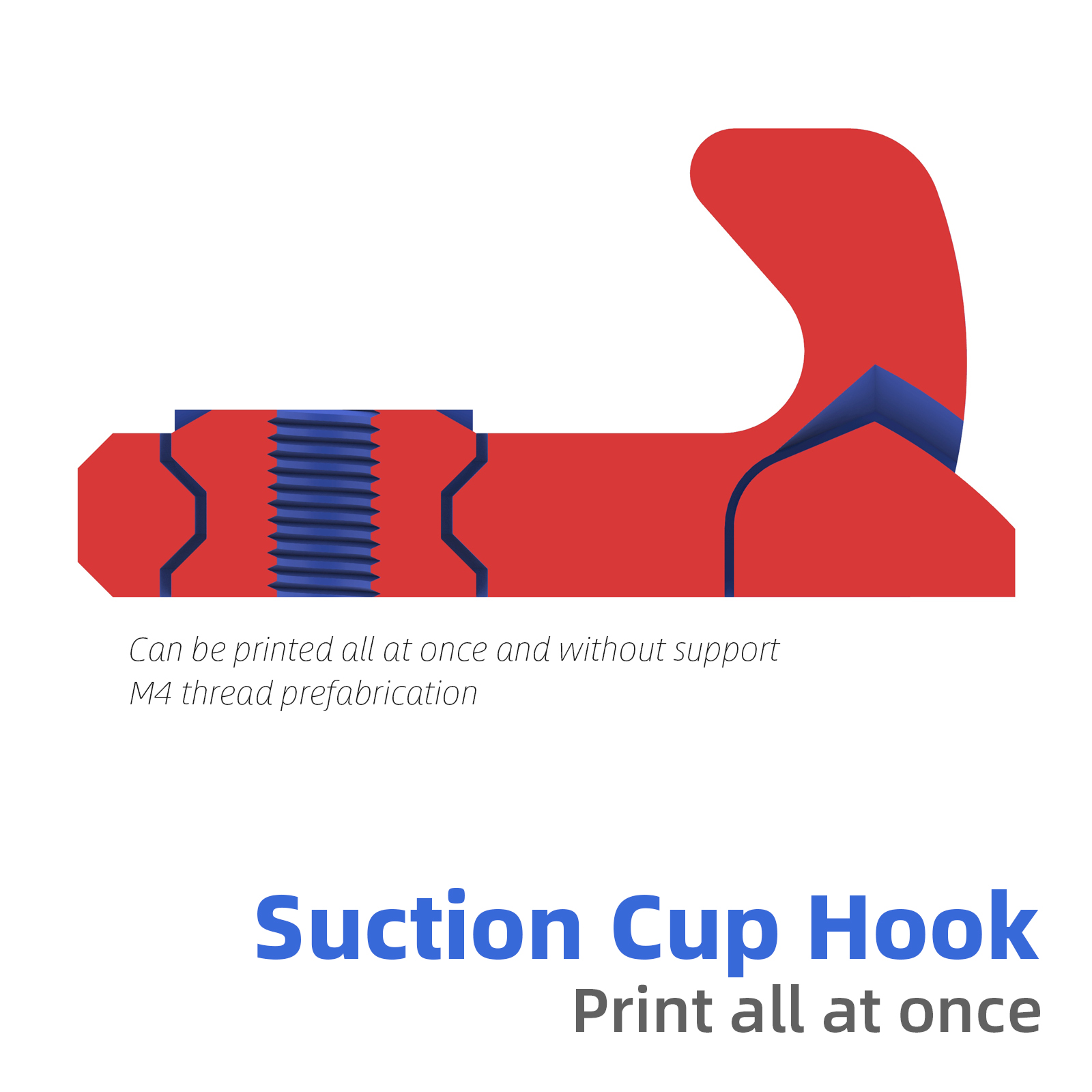 Miniatura 2 do modelo 3D Suction Cup Hook