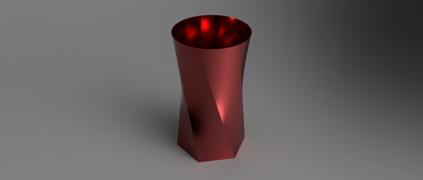 Hexagon Spiral Vase