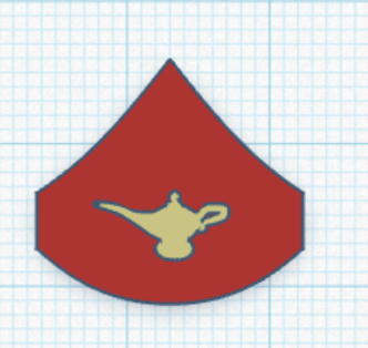 Marine Corps cadet enlisted ranks (in picture) 3D model