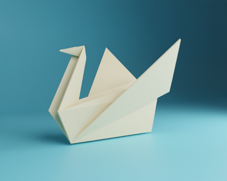 Origami Swan by PrintChallenge | Download free STL model ...
