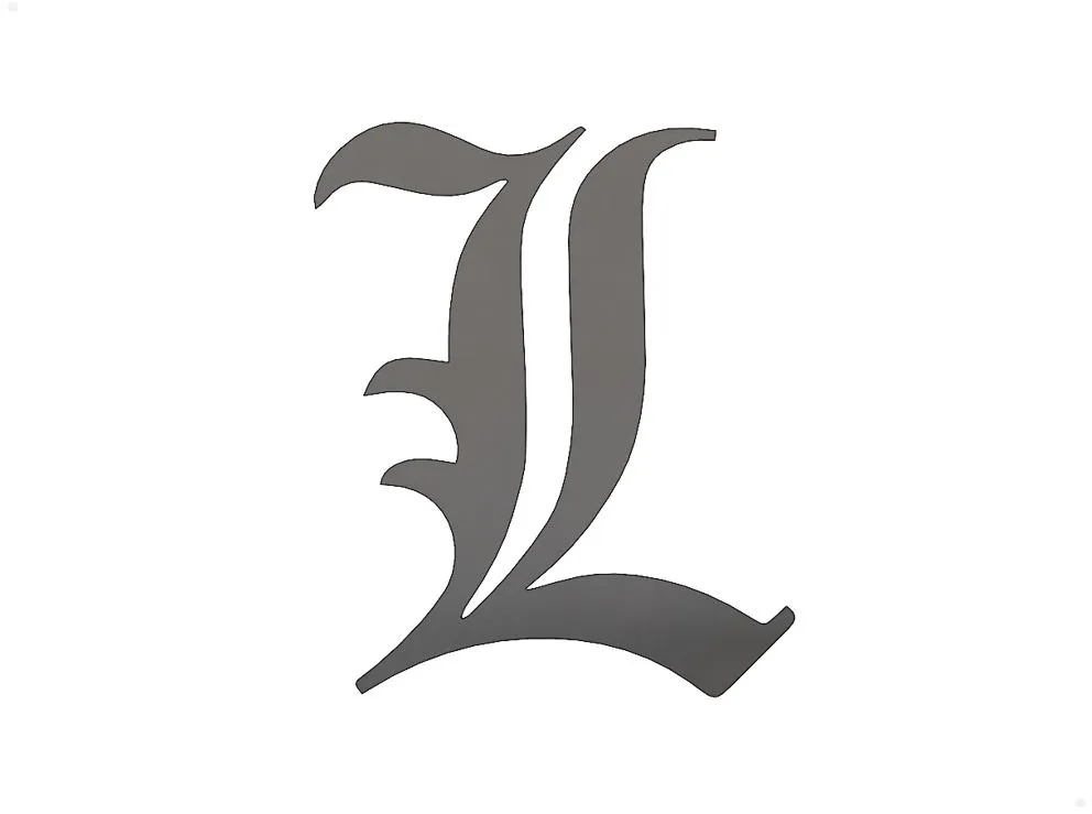 デスノート DEATHNOTE \" L \"ロゴ入り白パズル 激レア新品未開封！ デスノート DEATHNOTE 