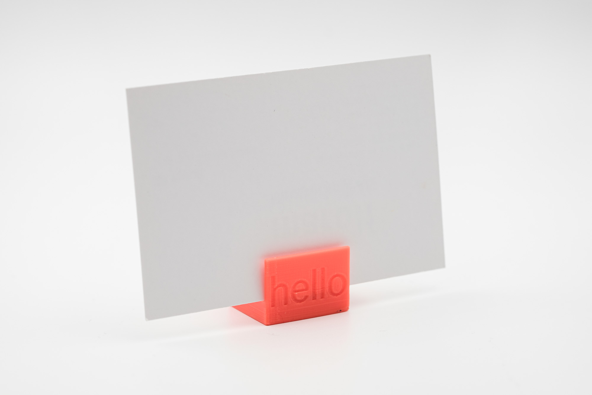 Hello Minimalistic Card Holder