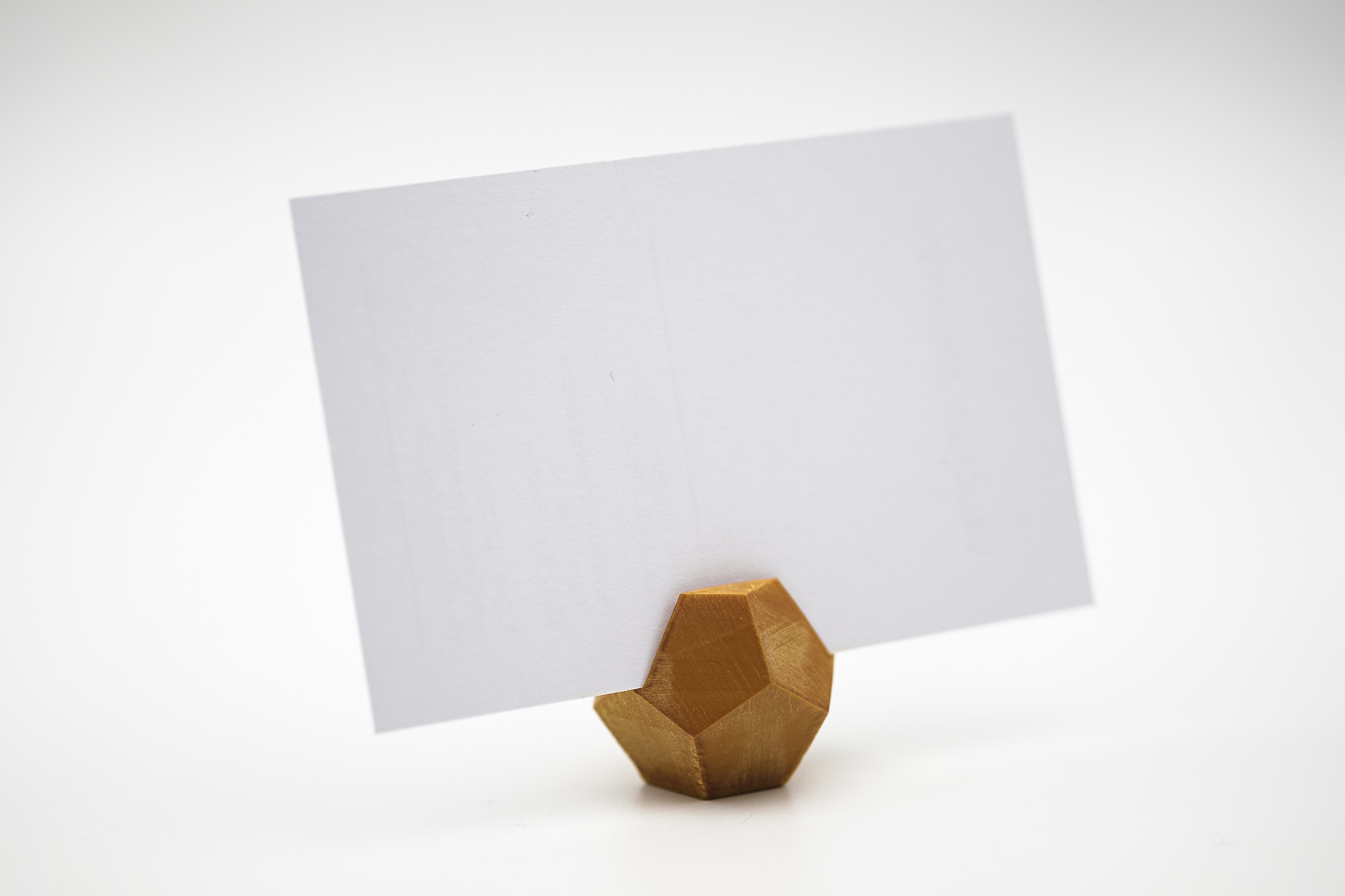Elegant Dodecahedron Card Holder