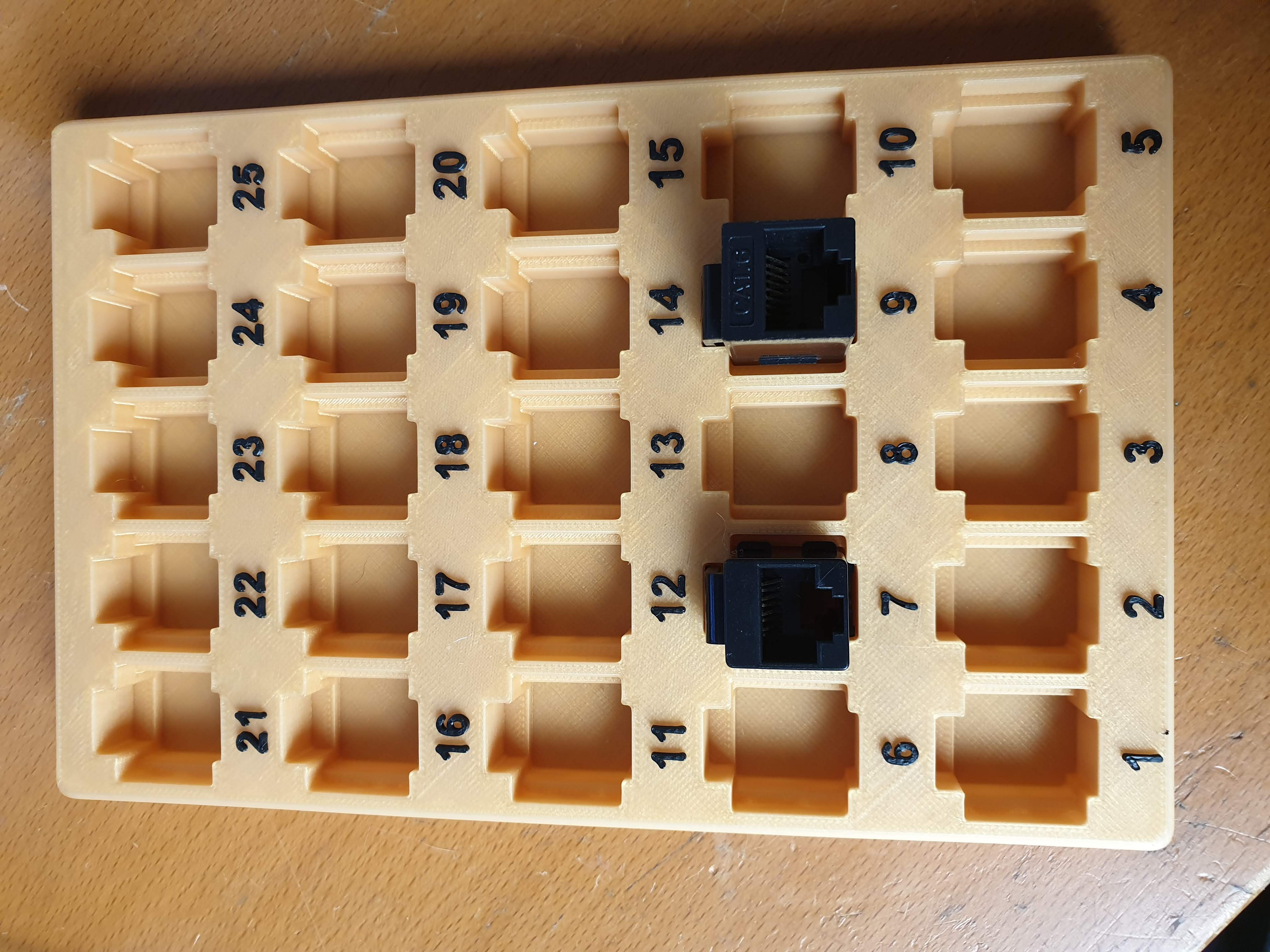 Network coupler tray
