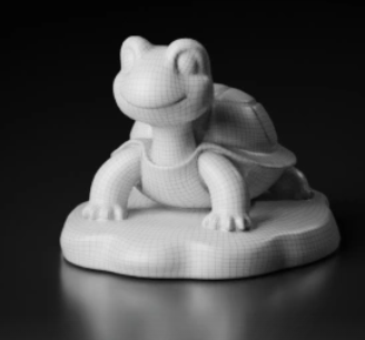Miniatura 2 do modelo 3D Turtle on a Rock
