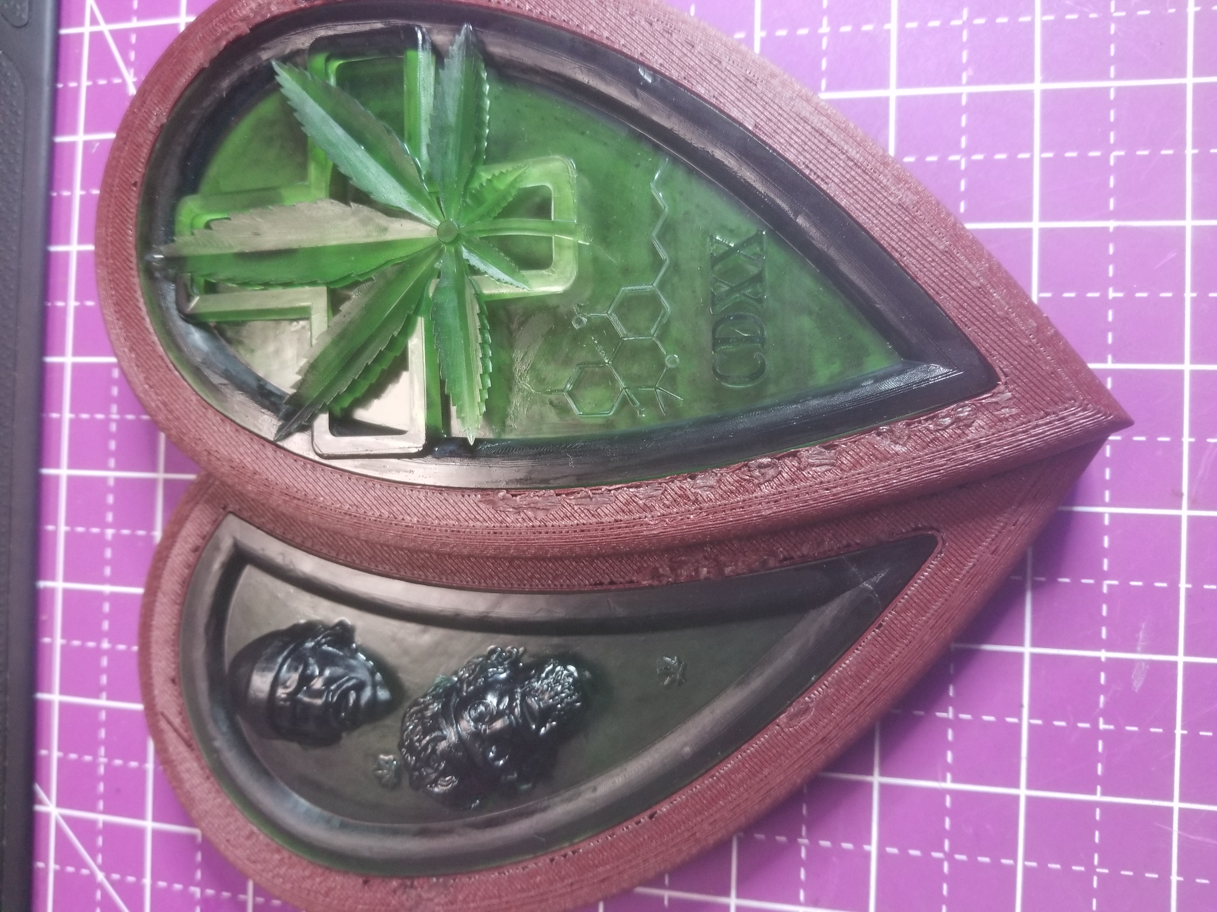 Medical Marijuana heart shaped box