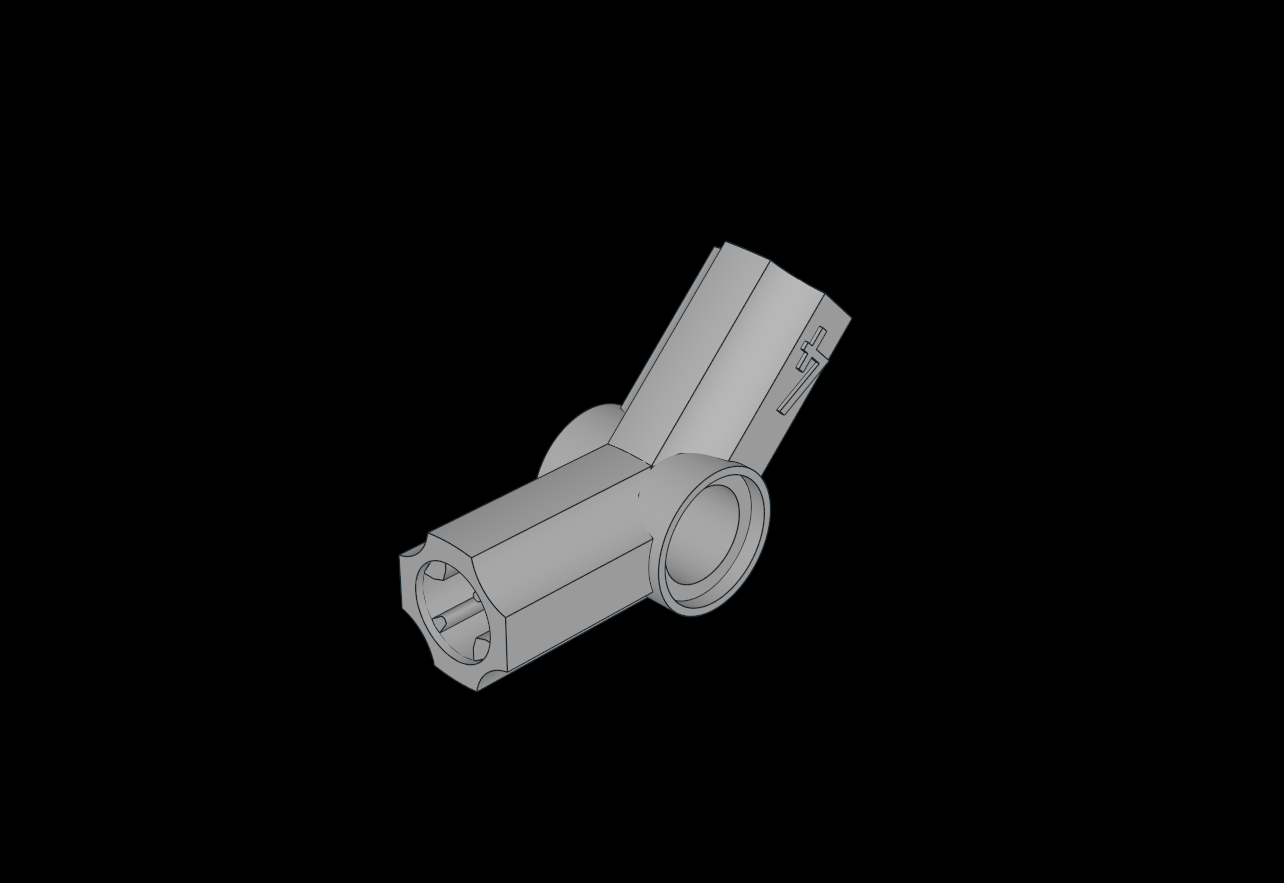 Lego Compatible (32192.dat) Technic Angle Connector #4 (135 degree)
