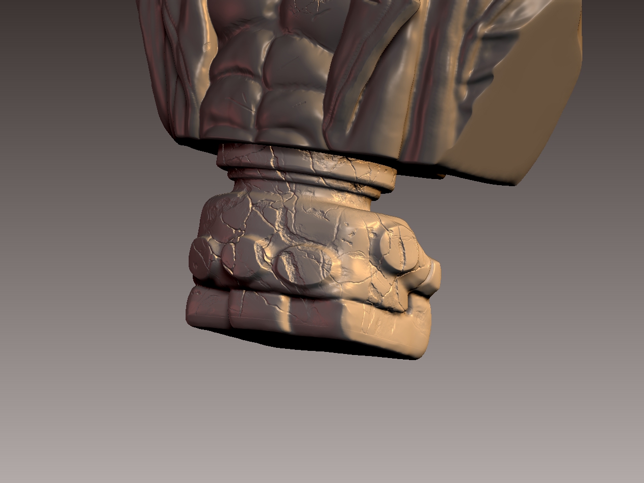 Miniatura 3 do modelo 3D HellBoy Bust