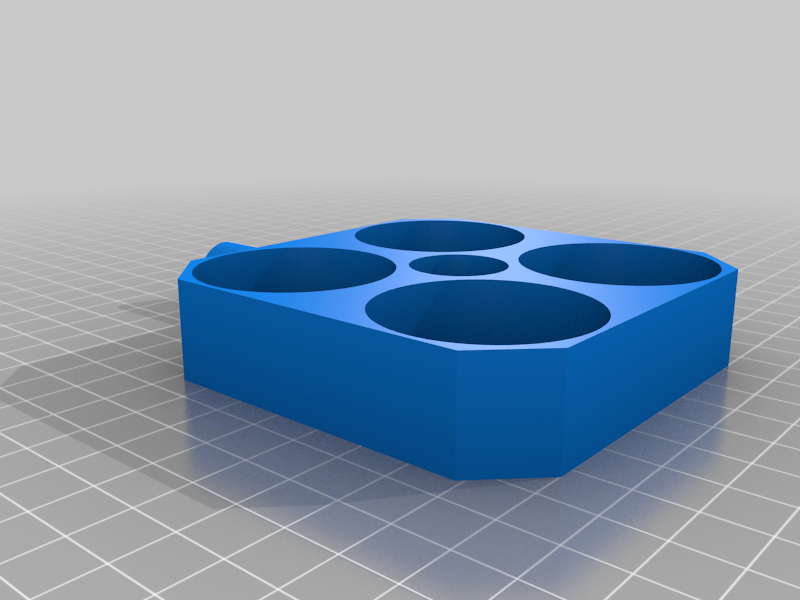 4 shot glass holder by József Krizsik Download free STL model