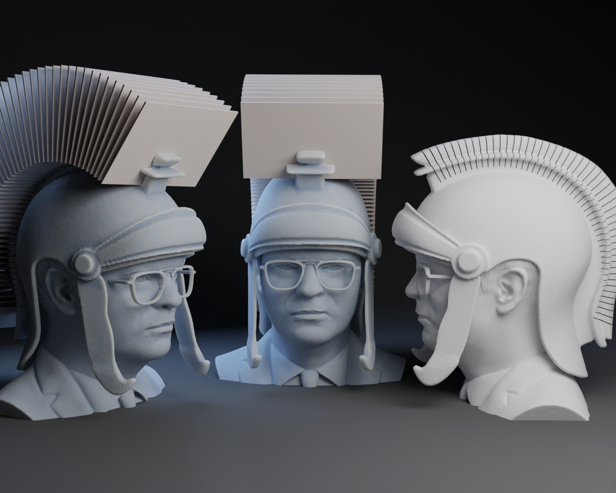 Dwight Schrute in Roman Helmet Business Card Holder