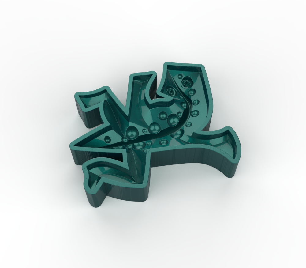 Miniatura 4 do modelo 3D Escher lizard form