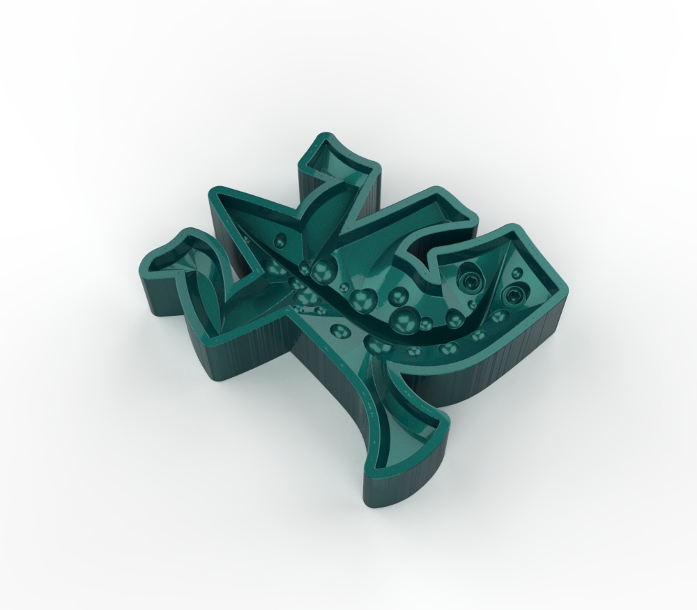 Miniatura 3 do modelo 3D Escher lizard form