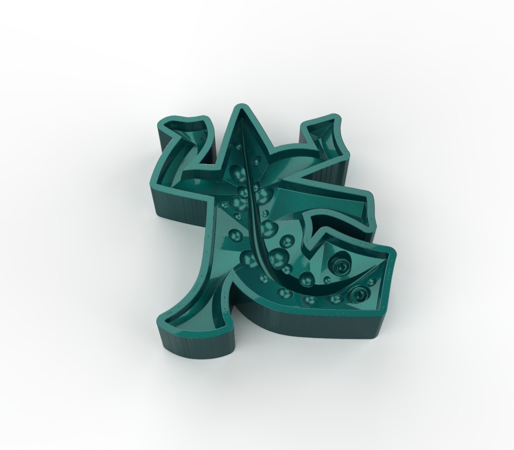 Miniatura 6 do modelo 3D Escher lizard form