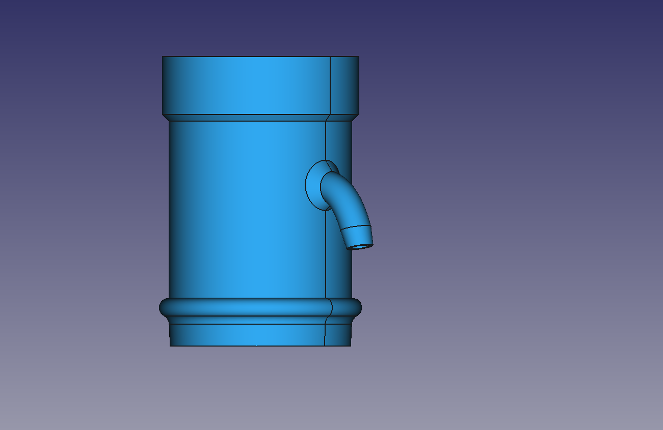 Rain water collector 100mm by bliiben Download free STL model