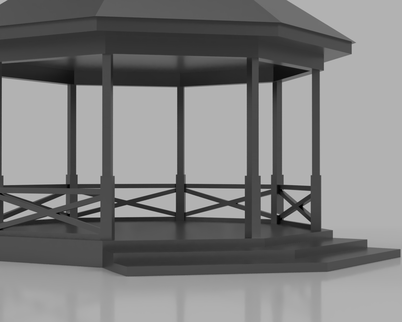 Everquest Gazebo Model — miniatura 2