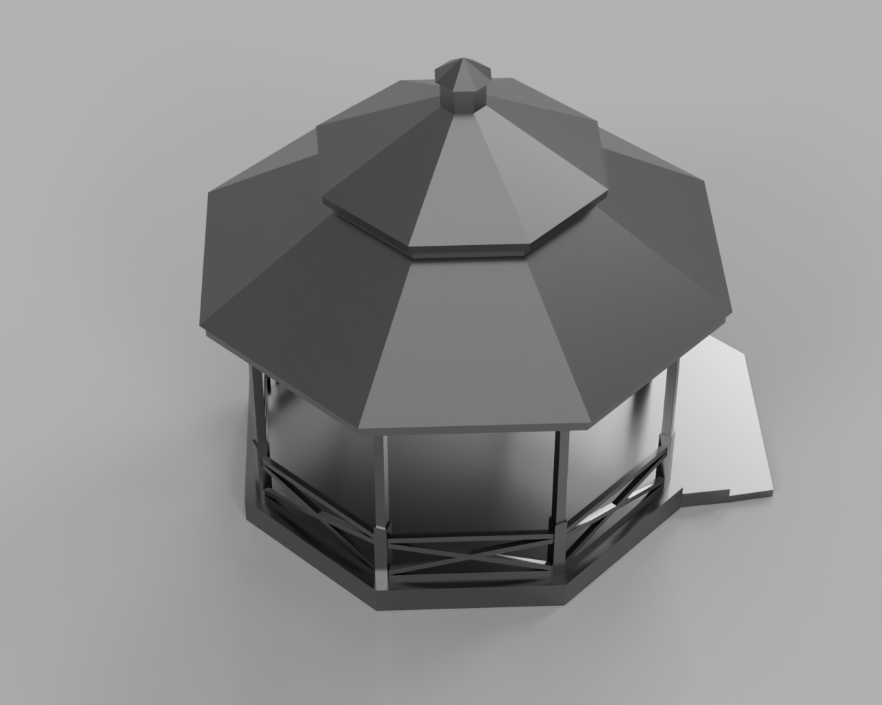 Everquest Gazebo Model — miniatura 3