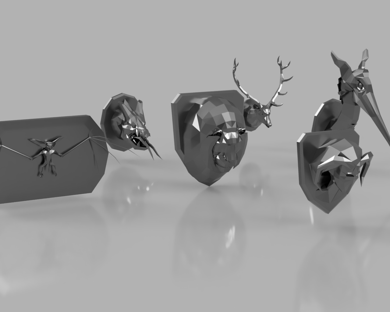 Everquest Mounted Heads Models by BenBreaksThings Download free STL