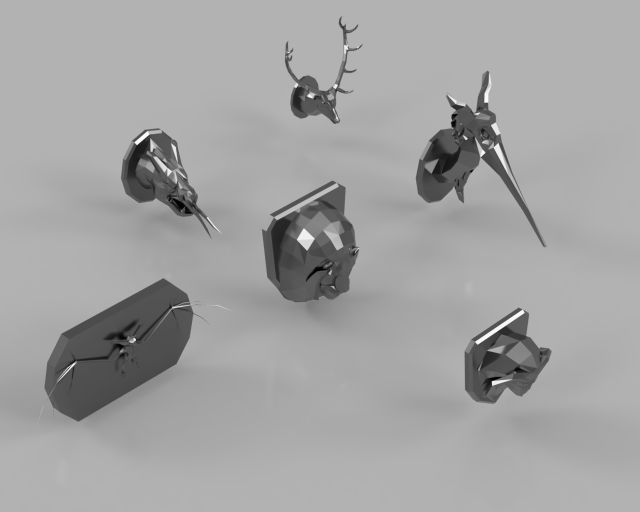 Everquest Mounted Heads Models by BenBreaksThings Download free STL