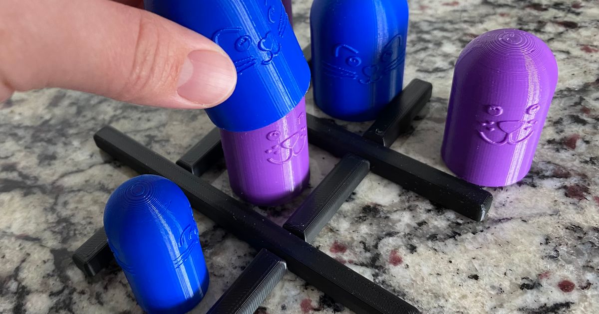 Stacking Tic Tac Toe by tjdesign Download free STL model