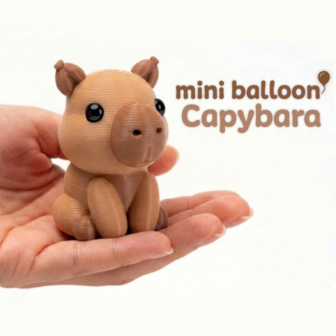 Cute Mini Balloon Capybara (+Keychain)