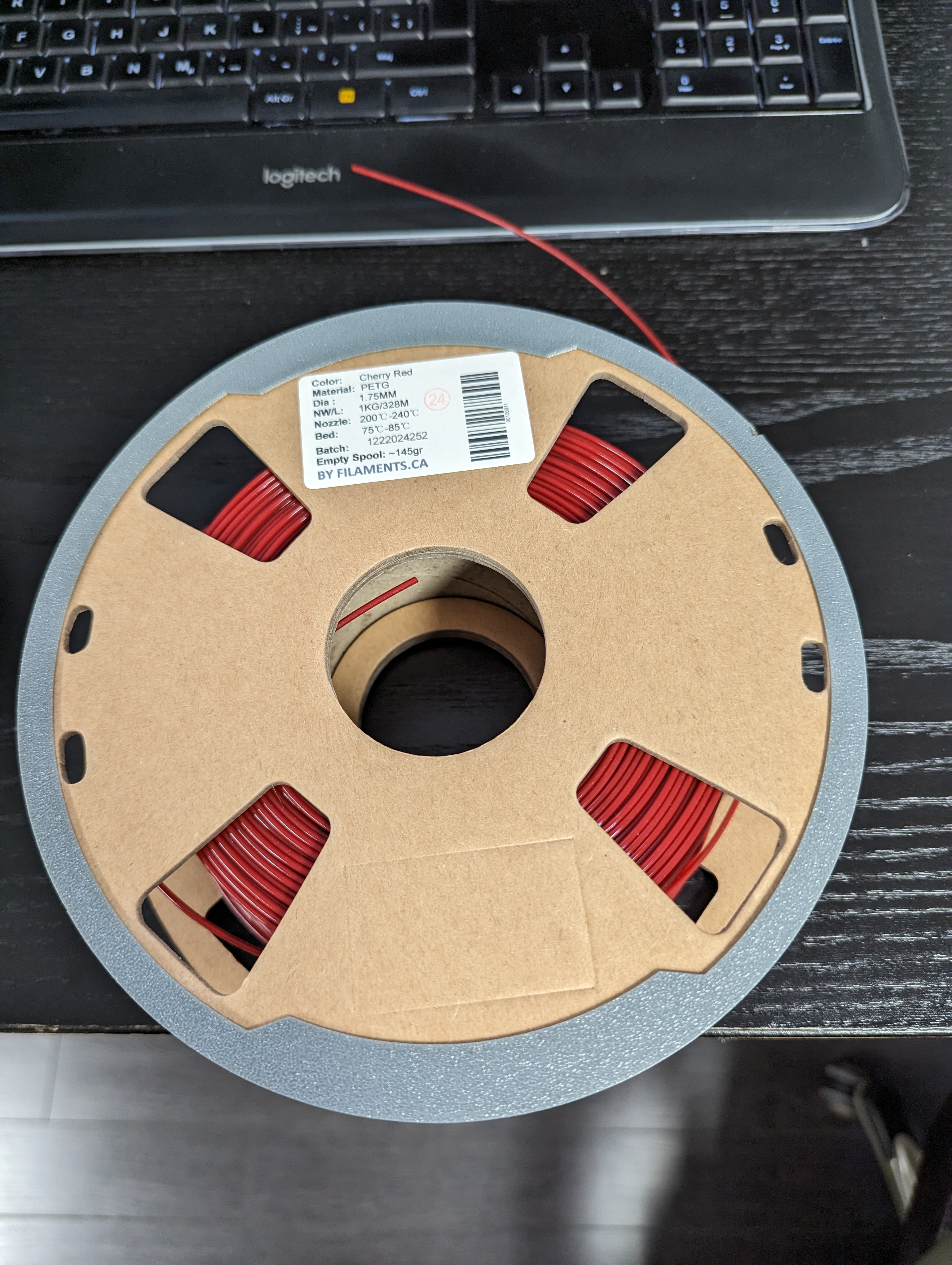 Cardboard Spool Ring for Bambu Lab AMS (filaments.ca) 3D model thumbnail