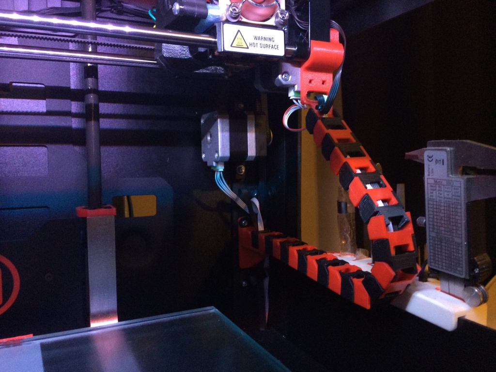 Replicator 2 - X Stepper/End Stop Cable Chain