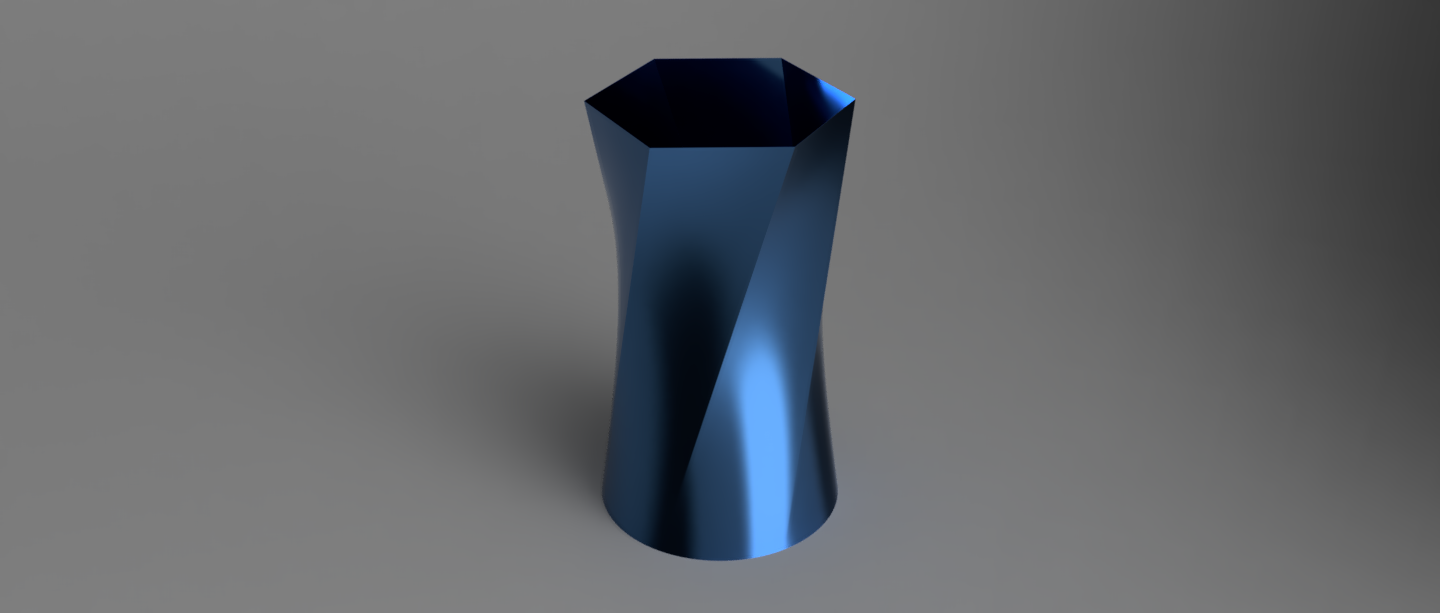 Reverse Hexagon Spiral Vase 2