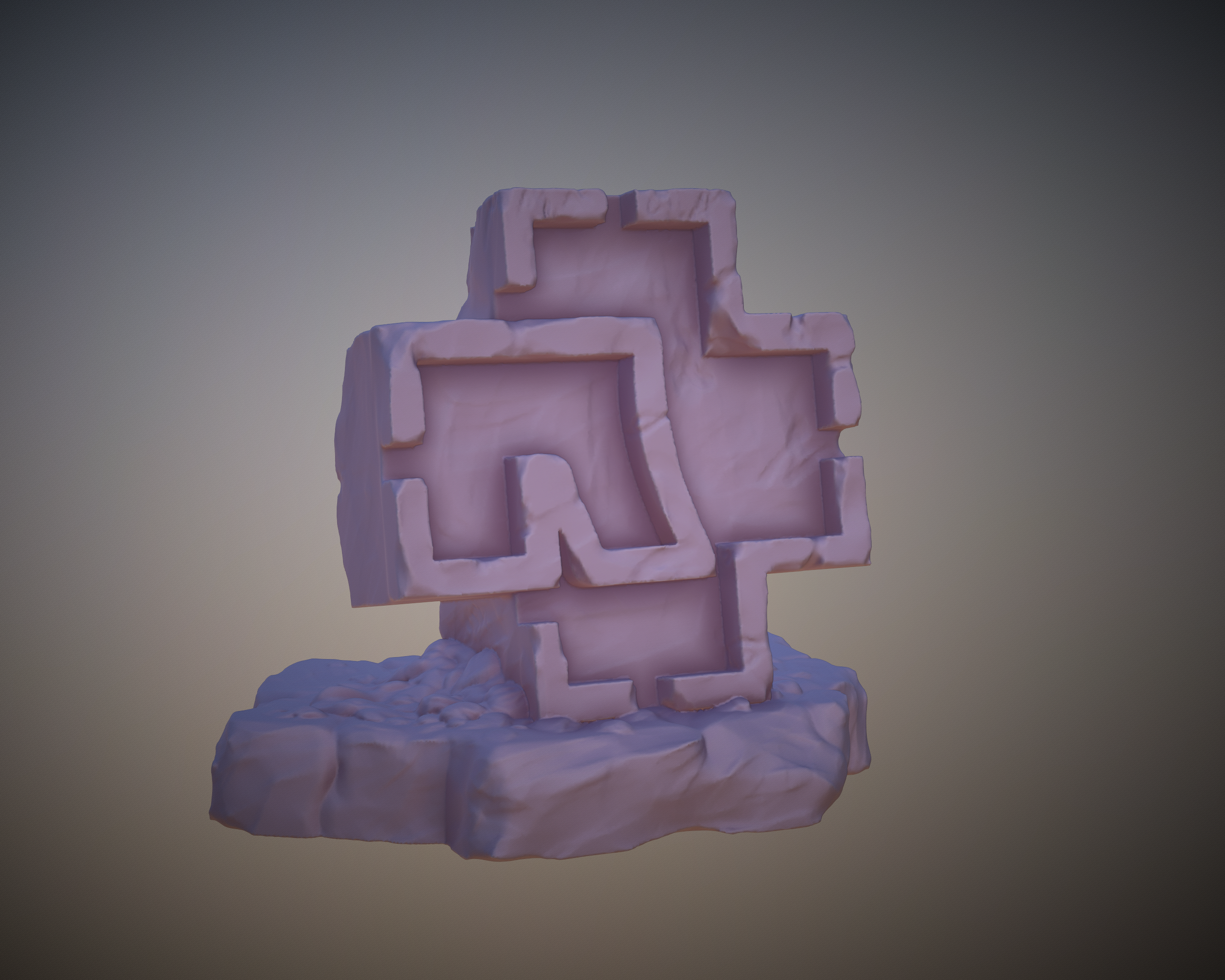 Rammstein Rubble 3D Logo