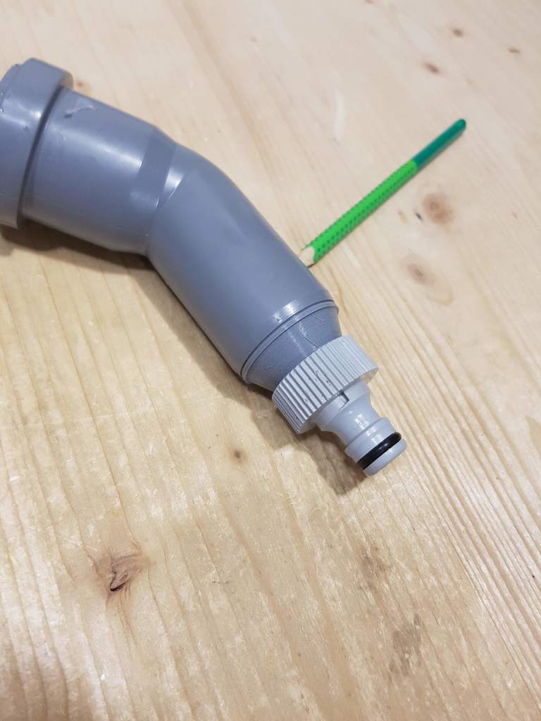 40mm PVC Pipe to Gardena Tap Connector 26,5 mm (G 3/4")