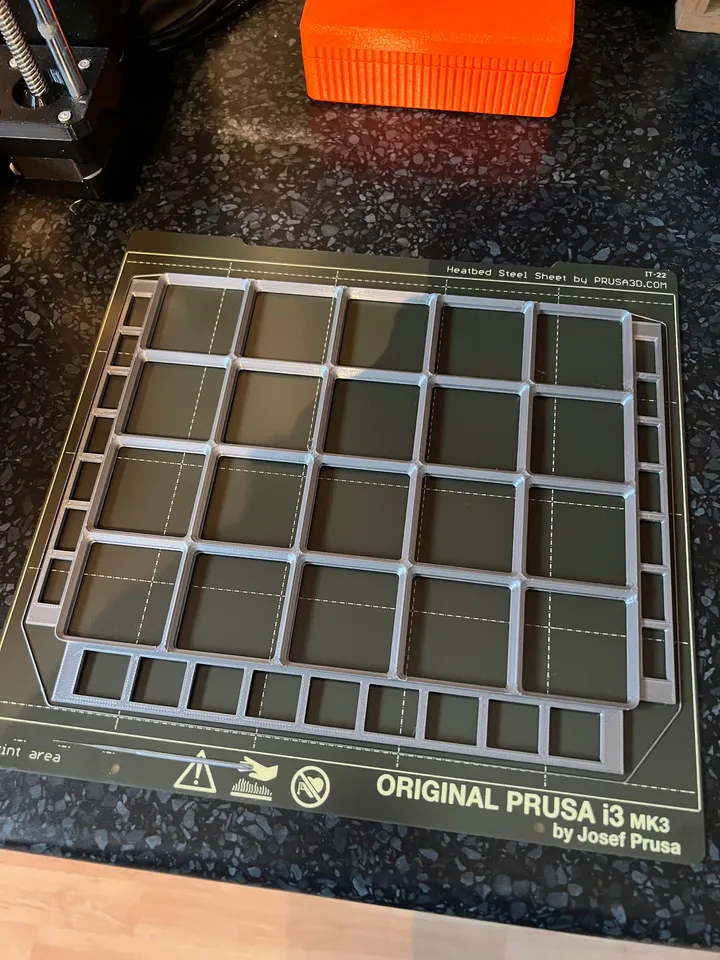 Gridfinity Frame 4x5 with Spacers for 23.5x38cm Drawers by ...