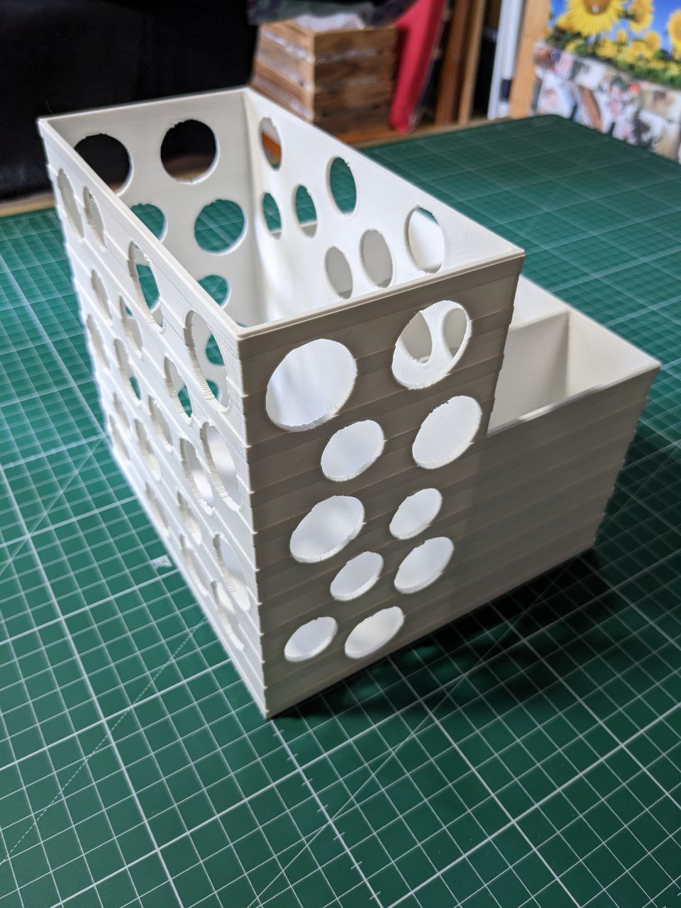 Multi Compartment desk trashcan