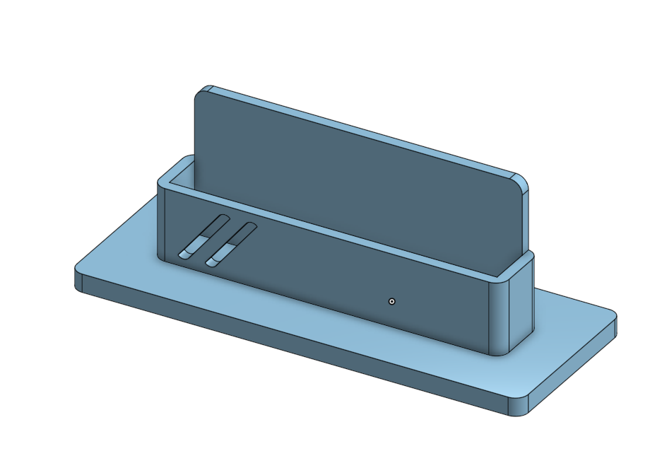 Minimal Table Top Card Holder by ExpelliArmus Download free STL model