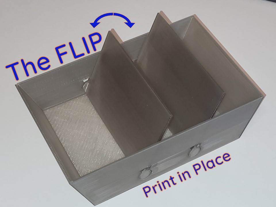 Flip - Print in Place Business-Card and Membership-Card box