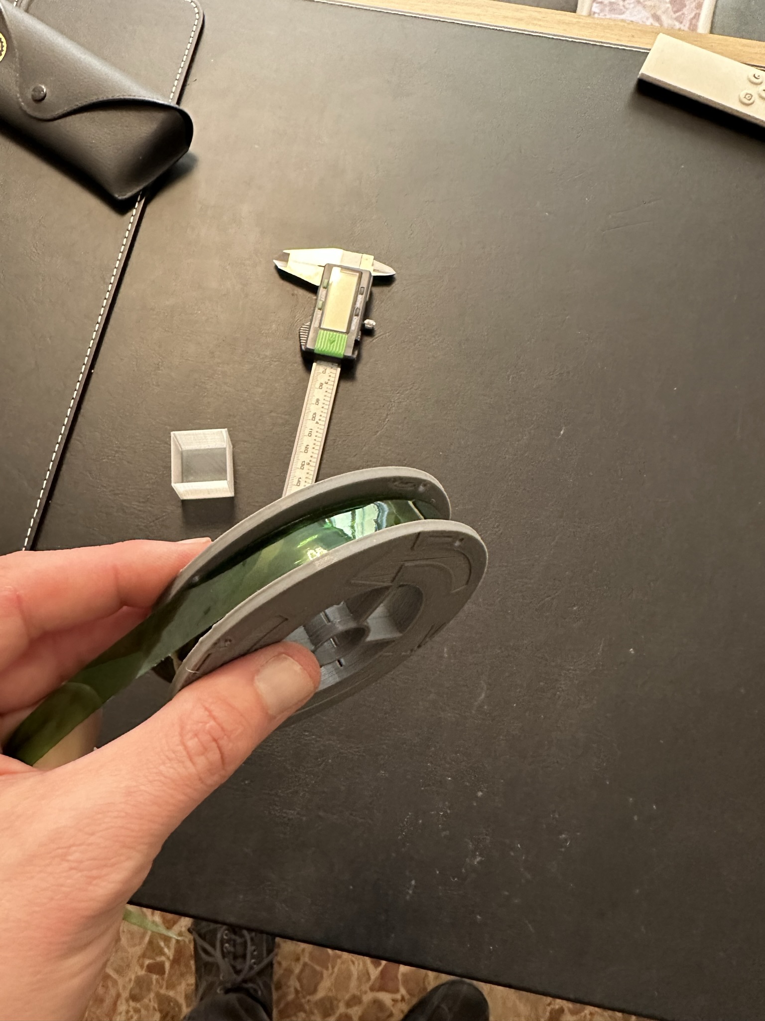 Recreator Spool for wide stripes and recreated filament.