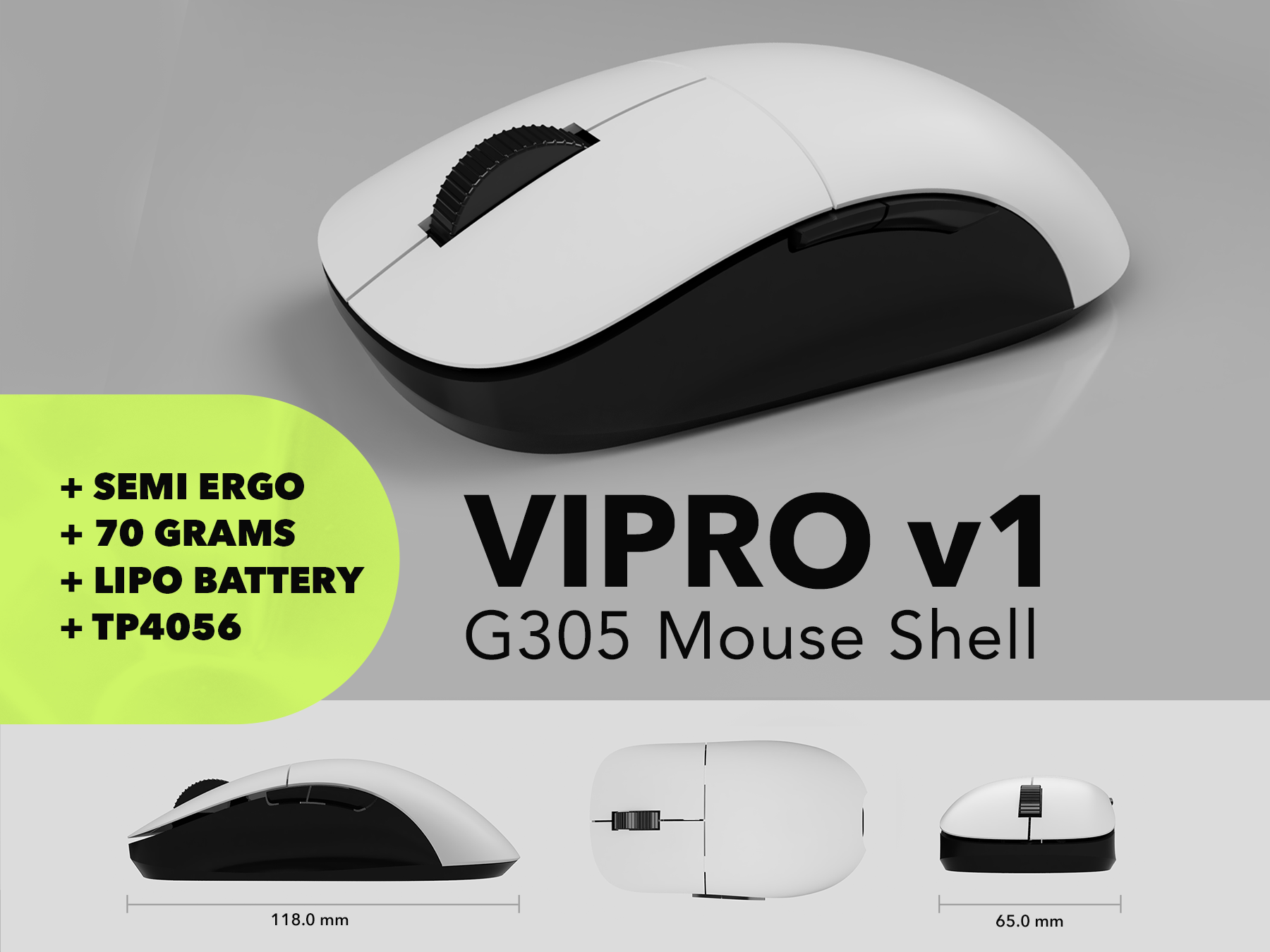 VIPRO v1 Mouse - G305 Alternative Shell