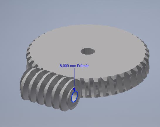worm gear with spiral pitch