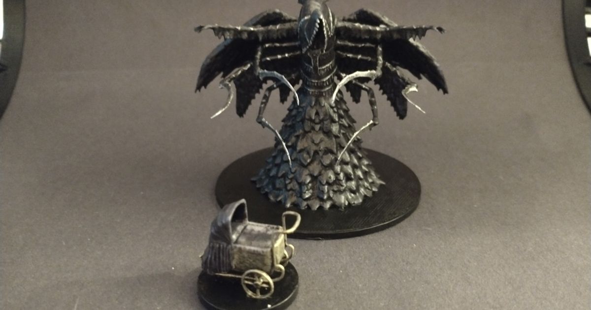 Mergo's Wet Nurse Miniature (Bloodborne Fan Art) by omnifarious905