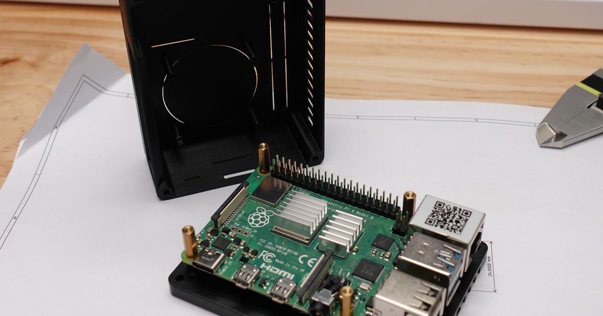 Case Compatible with Raspberry Pi 4 B with RAK Wireless Heatsink by