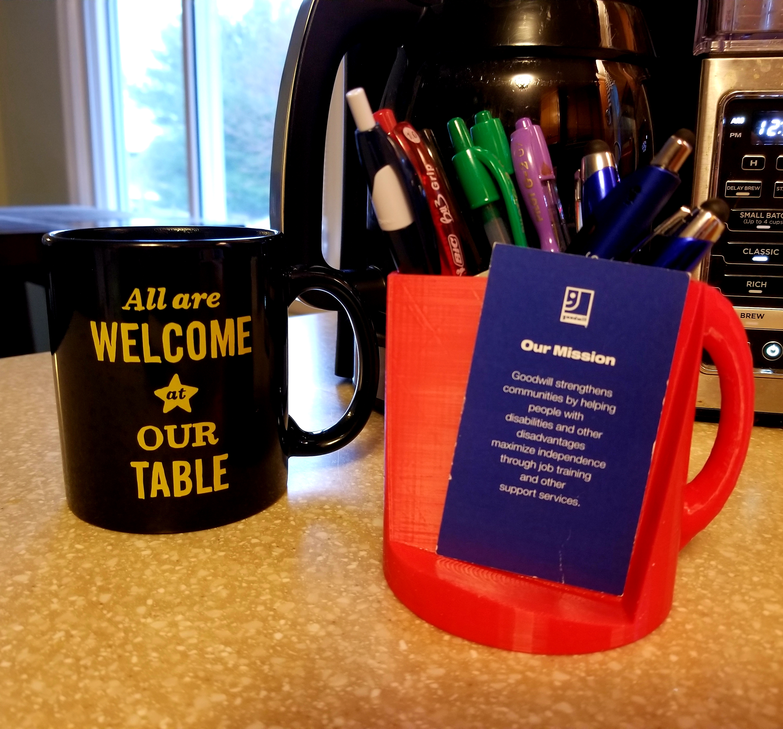 Coffee Shop Business Card Holder