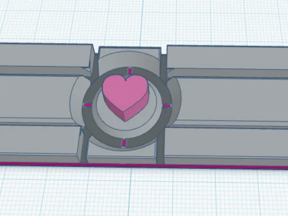 Aperture Science Weighted Companion Cube Prusa mk3s screen cover