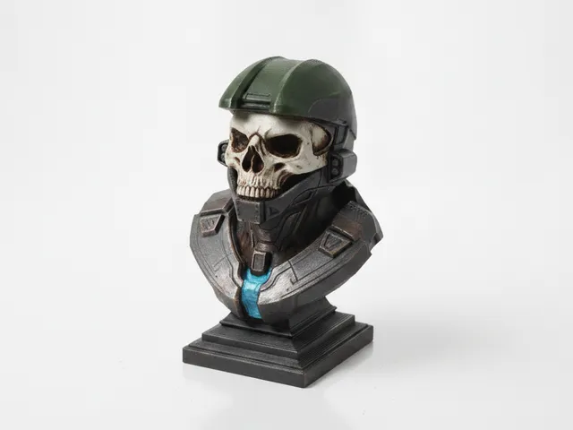 Master Chief Skull Bust Gaming Collectible 3D Printable