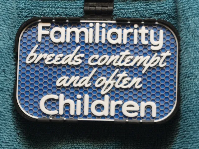Familiarity breeds sign