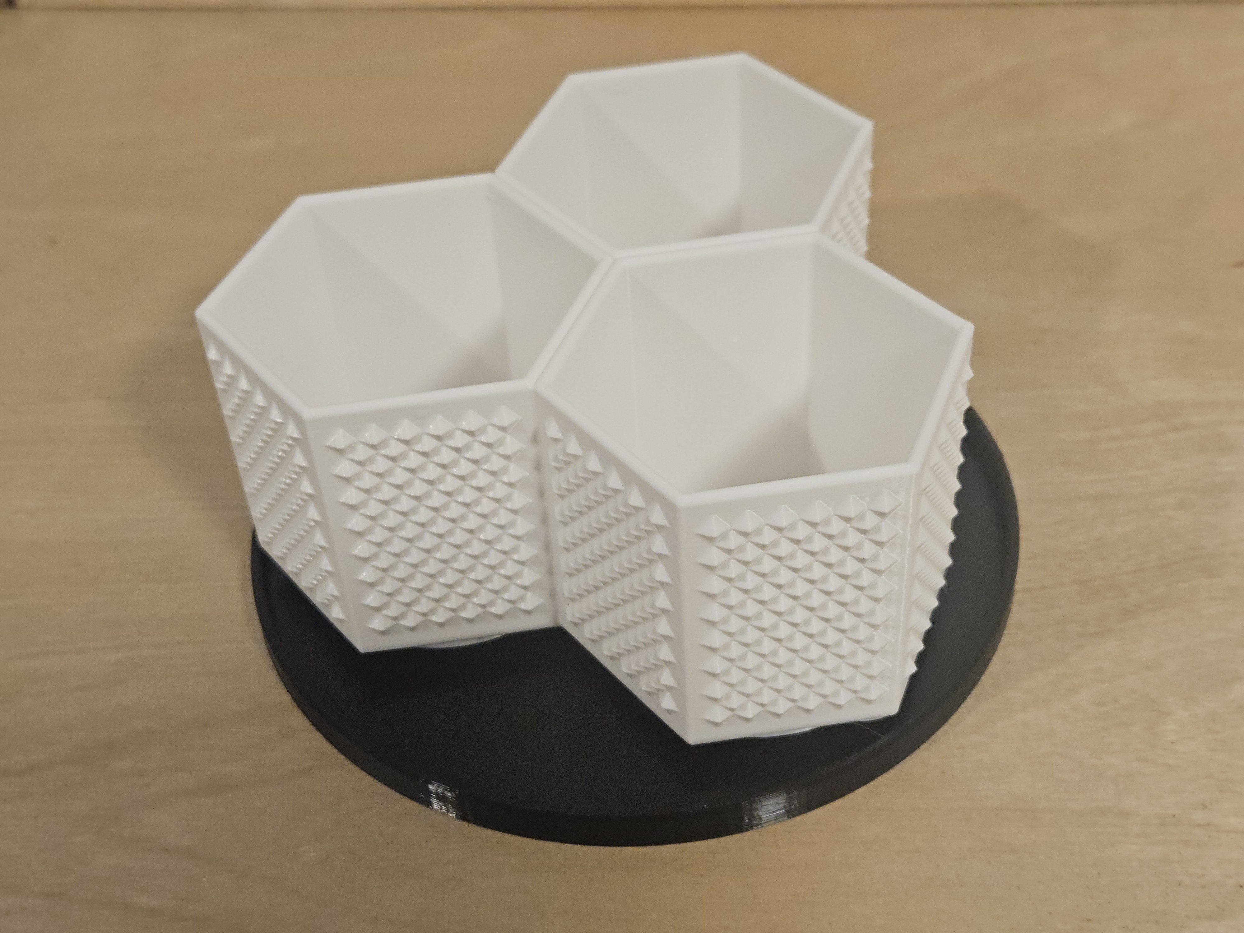 Three Pot Hexagon - Same Height or Tiered