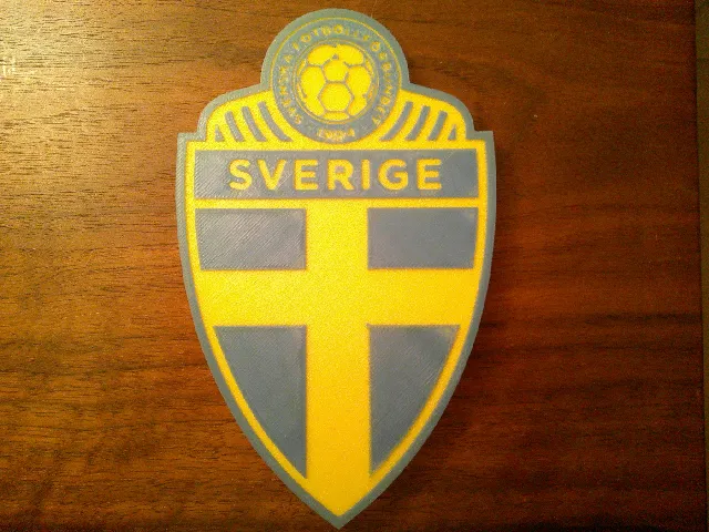 Sweden National Football Team Logo Coaster or Plaque